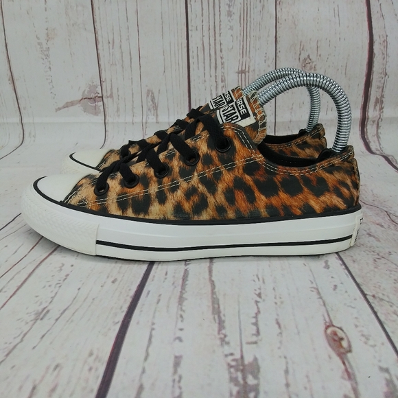 Converse All Star CT Womens Cheetah Leppard Print Sneakers Sz 6 - Picture 4 of 9